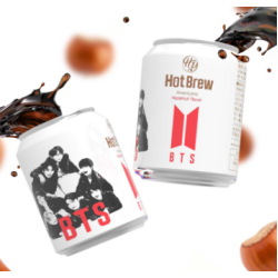 BTS Hot Brew Hazelnut Americano Canned Coffee - White (Pack of 2)