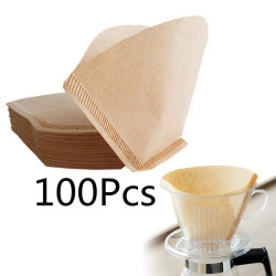 100pcs Coffee Paper Filter for Coffee Hand-poured Coffee Filter Drip 2-4 Cup New