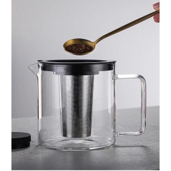 1300ML Cold Brew Iced Coffee Maker With Airtight Seal Silicone Handle Coffee Kettle